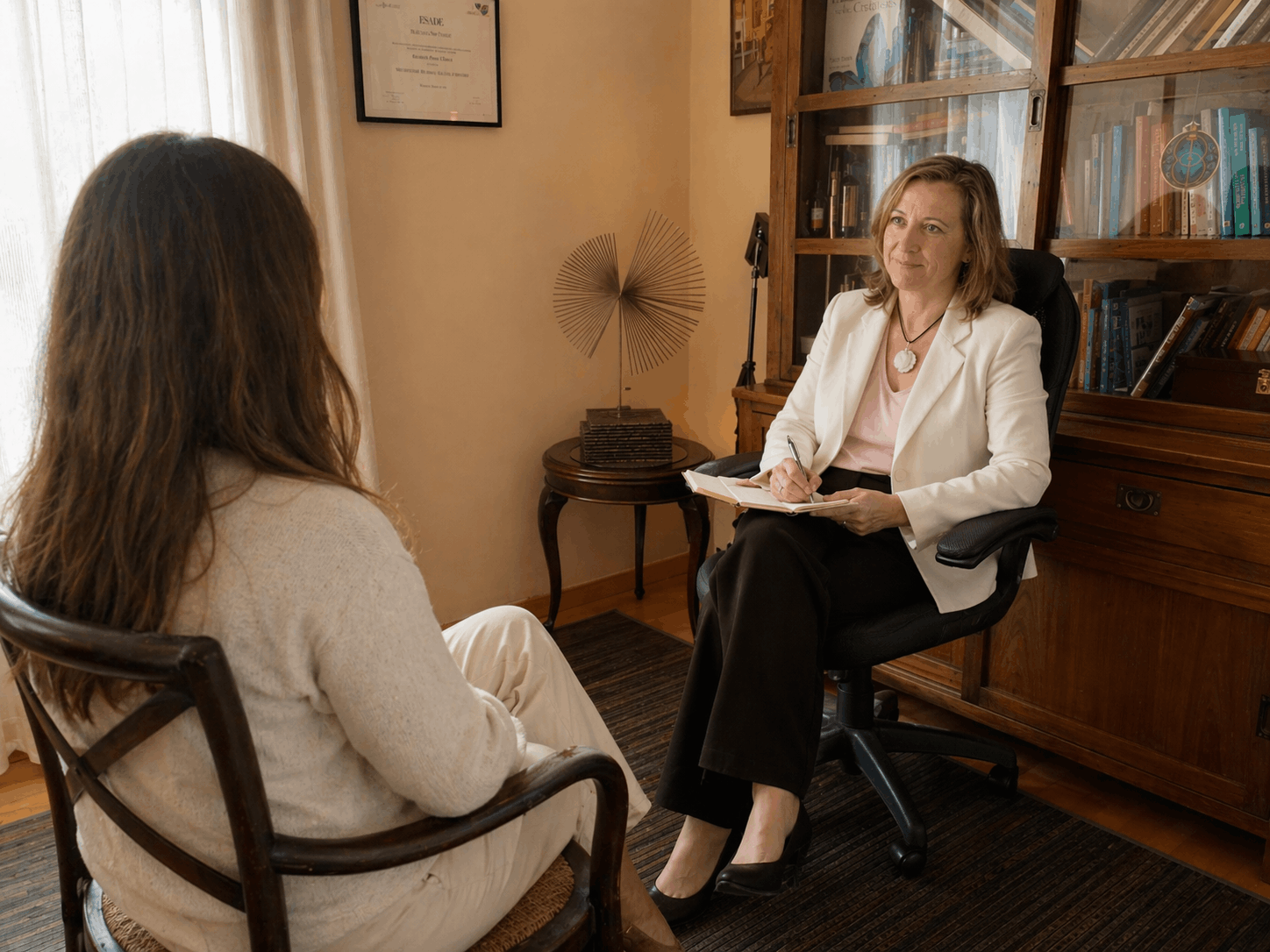 Sesión de coaching profesional para vencer miedos y gestionar el cambio de carrera"